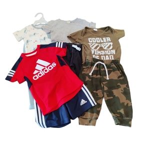 Baby Boys Clothing Bundle Size 12 Months Adidas, Tucker & Tate, Bon Bebe Infant